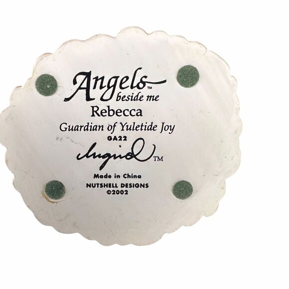 Vintage Angels Beside Me 2002 Rebecca Yuletide Joy Guardian Angel Figurine - Picture 10 of 14